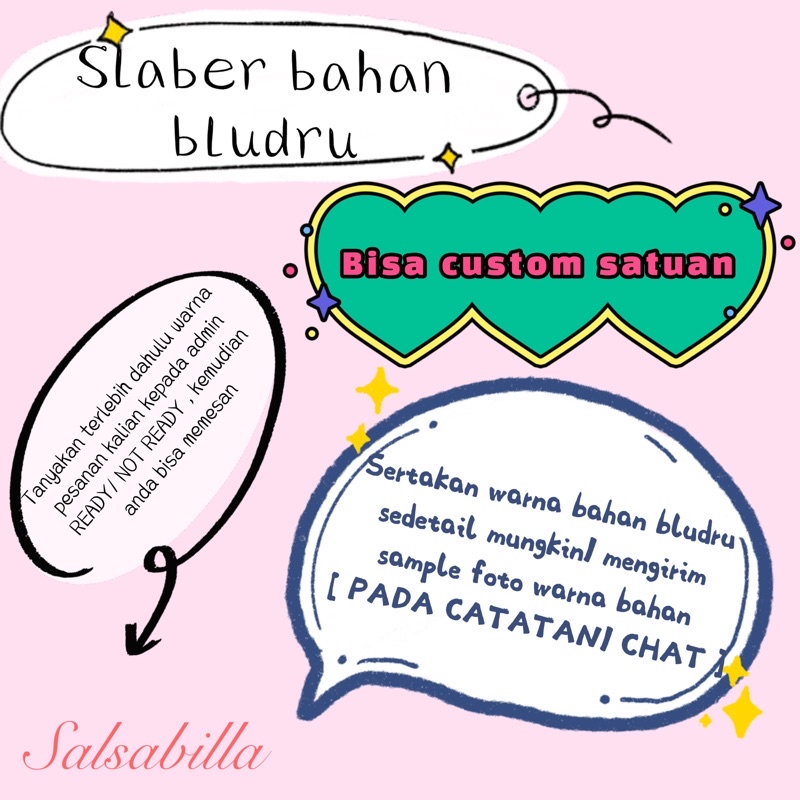 Slaber/ kerah wisuda bahan BLUDRU
