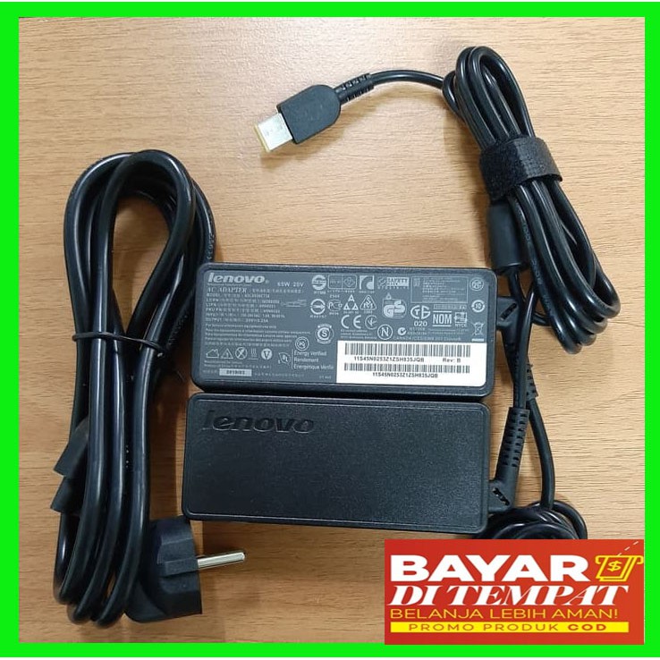 Adaptor / Charger LENOVO 20V - 3.25a (Plug USB/square mouth) ThinkPad S431 series ThinkPad E431 series IdeaPad Yoga 11 series