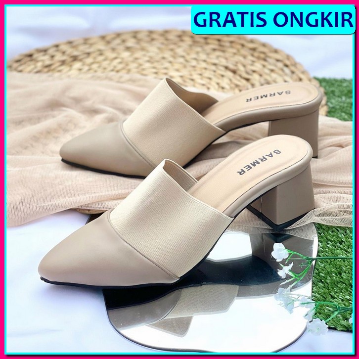 Sendal Kondangan Cewek Kekinian Murah High Heels Pesta  Wanita Haigh Hels Heals Terbaru Bridesmaid H