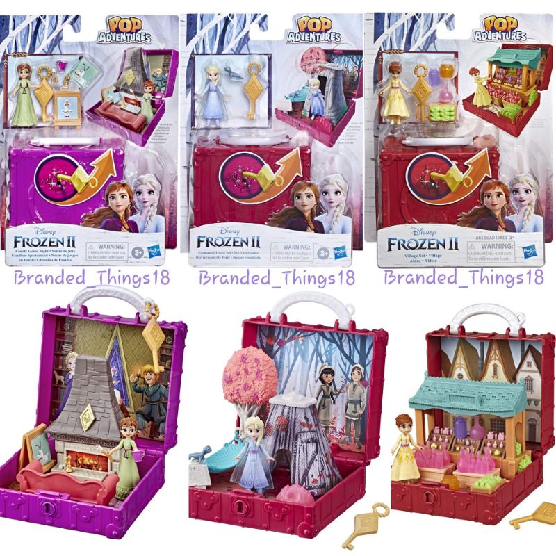Pop Adventure Frozen 2 ELSA enchanted forest ANNA set disney minatur figure princess boneka barbie m