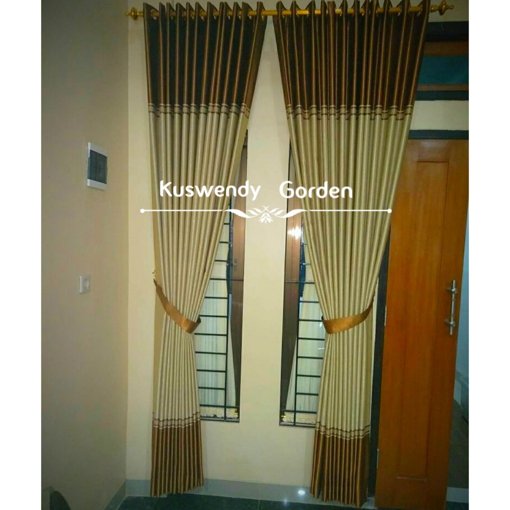 Gorden Blackout Flat 200 x 250 cm Tinggi 2.50 meter Hordeng Jendela Pintu Tirai Minimalis