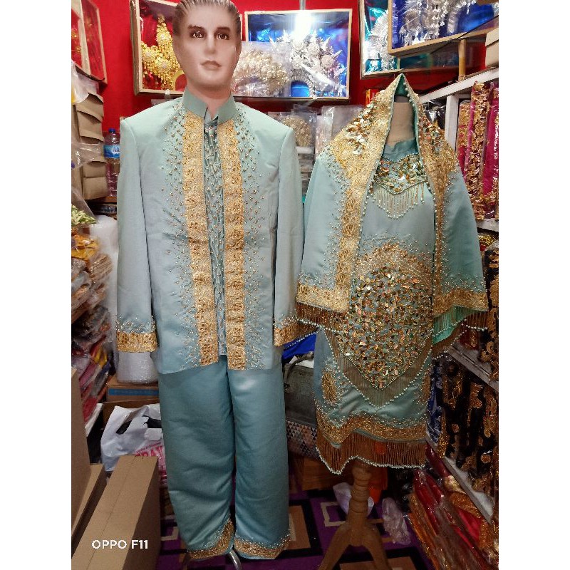 Baju Koto Gadang Mint Renda India