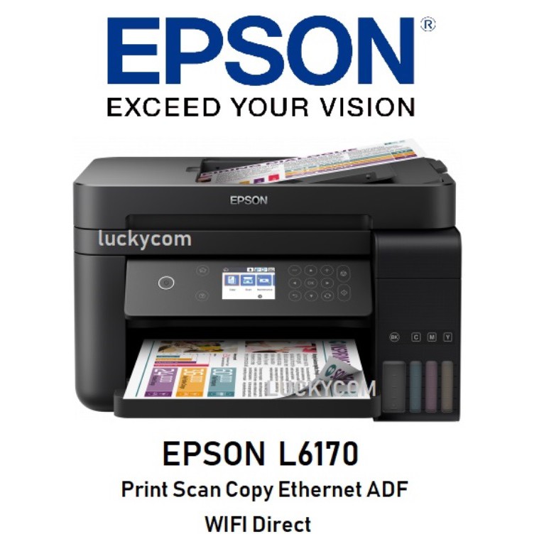 Jual Printer Epson L6170 Scan Copy Wifi Adf Ethernet Duplex Shopee Indonesia 5816