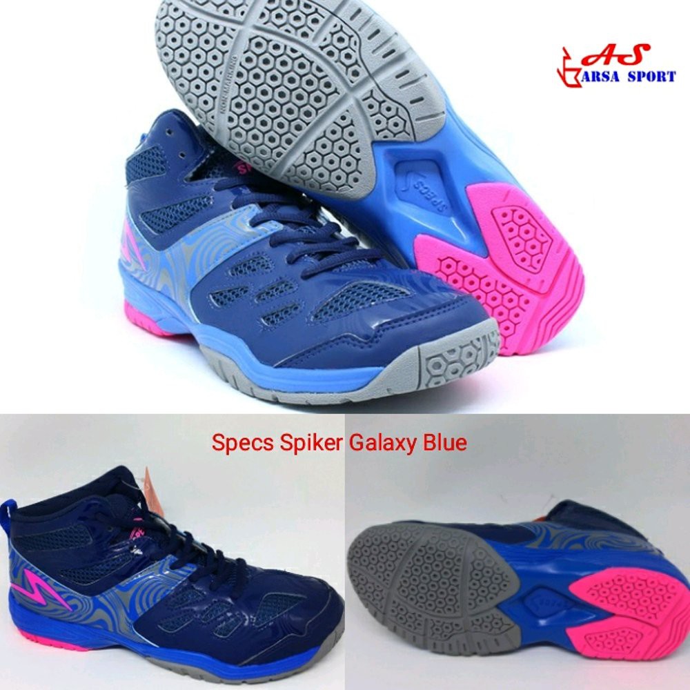 Sepatu Volley Specs Spiker Galaxy Blue Sepatu Voli Volly Badminton Bulutangkis
