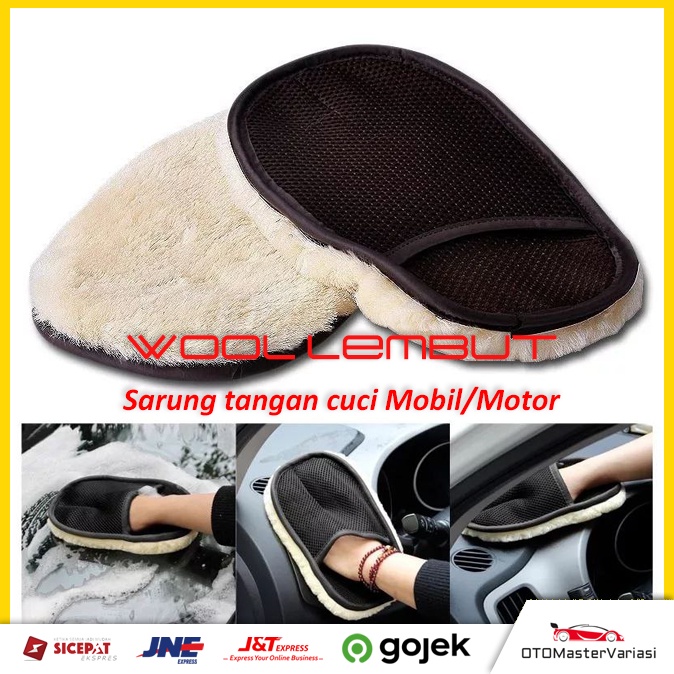 Kain Lap Sarung Tangan Cuci Mobil dan Motor Poles Mobil Bahan Lembut Anti Gores Lap Dapur