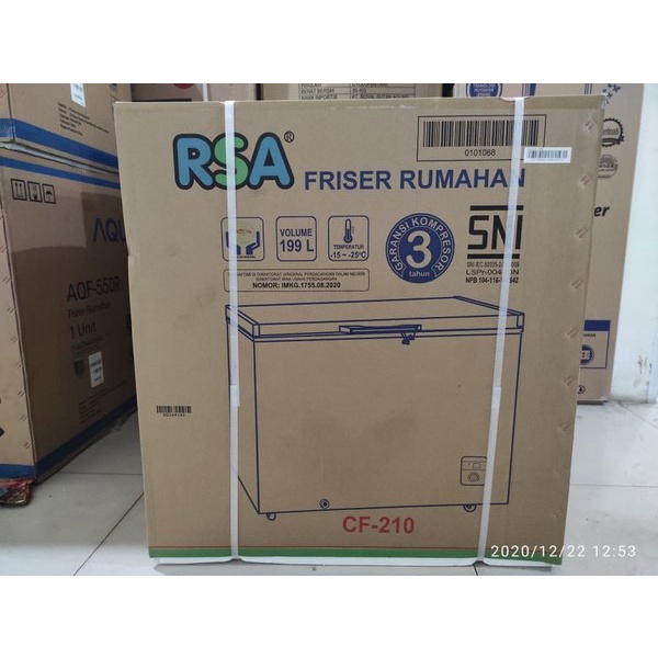 RSA Chest Freezer [199 L] CF-210 Lemari Pembeku Makanan