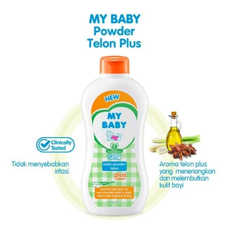 ❤ PAMELA ❤ MY BABY Powder | Telon Plus Biang Keringat bedak bayi 50 gr