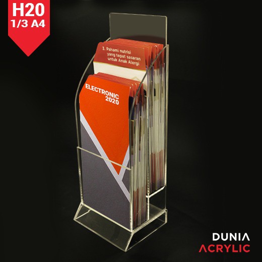 

tempat brosur 1/3 a4 2 susun