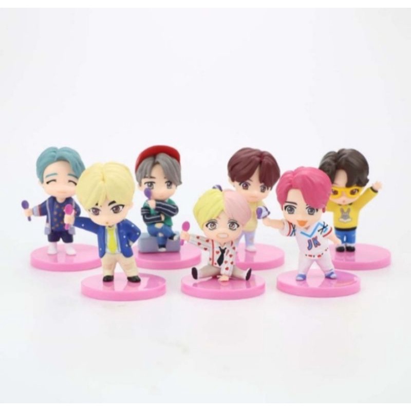Bts Tiny tan X Baskin Robbins Figure set 7pcs