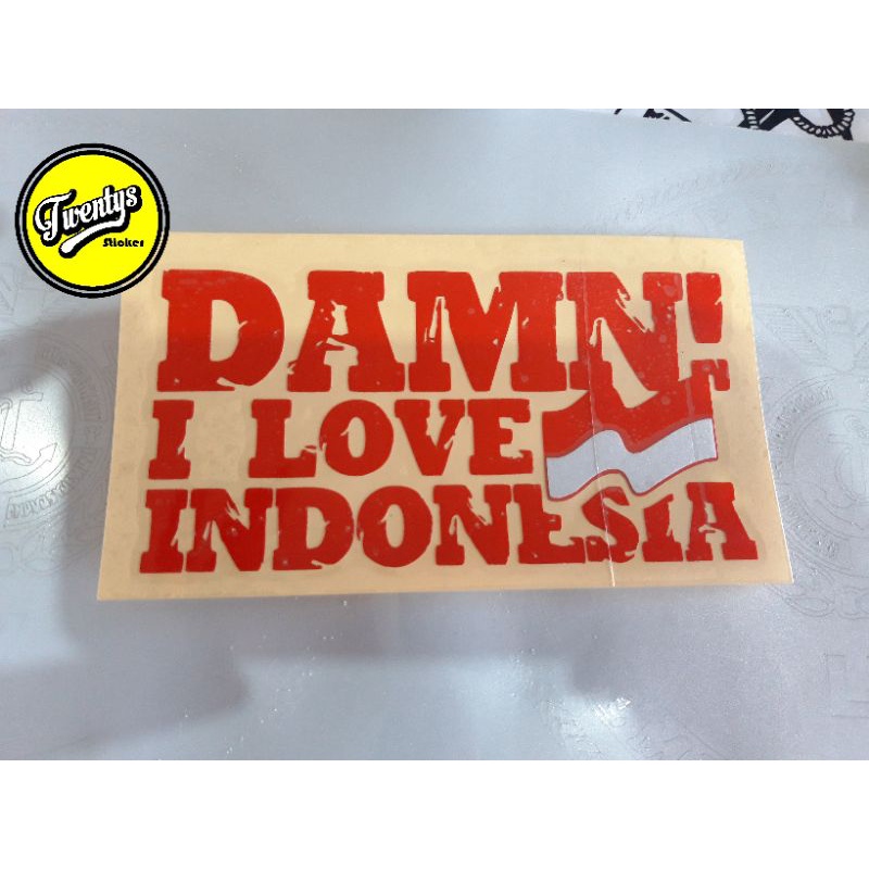 

STIKER DAMN INDONESIA STICKER BISA DITEMPEL DIMANA SAJA