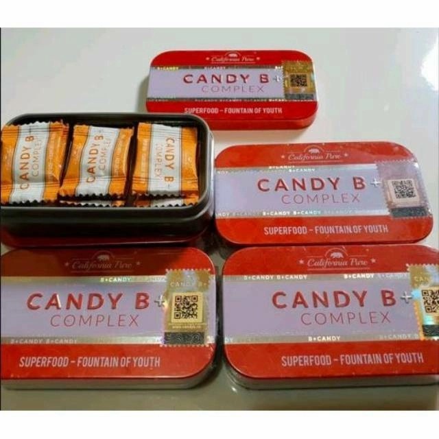 Jual CANDY B+ COMPLEX ASLI MULTIVITAMIN HERBAL ORIGINAL 12PCS | Shopee ...