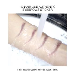 O Two O Stiker Tato  Alis  4d Anti Air Untuk Makeup Shopee 