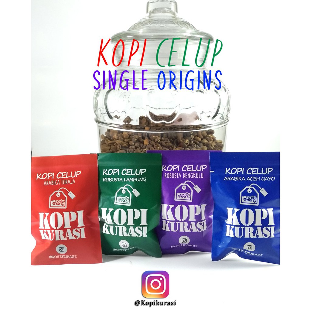 

Parcel Kopi Celup MIX Arabika Robusta isi12 sachet - 4 jenis - Parcel KOPIKURASI Bagus