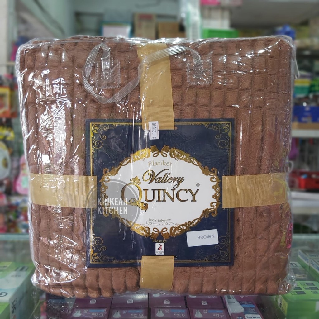 SELIMUT BULU VALLERY QUINCY POLOS SALUR MEWAH 160x200cm
