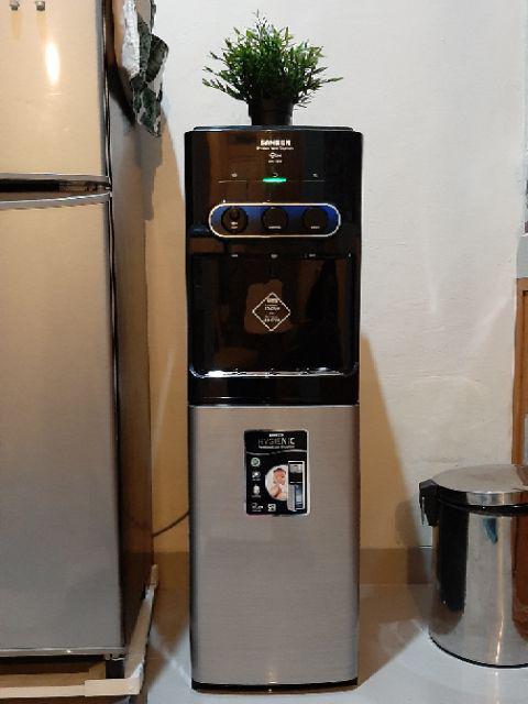Dispenser Sanken Hwd 535 Ic Galon Bawah Ic Cool  3 Kran Normal Hot Cool Murah Lowatt Hitam