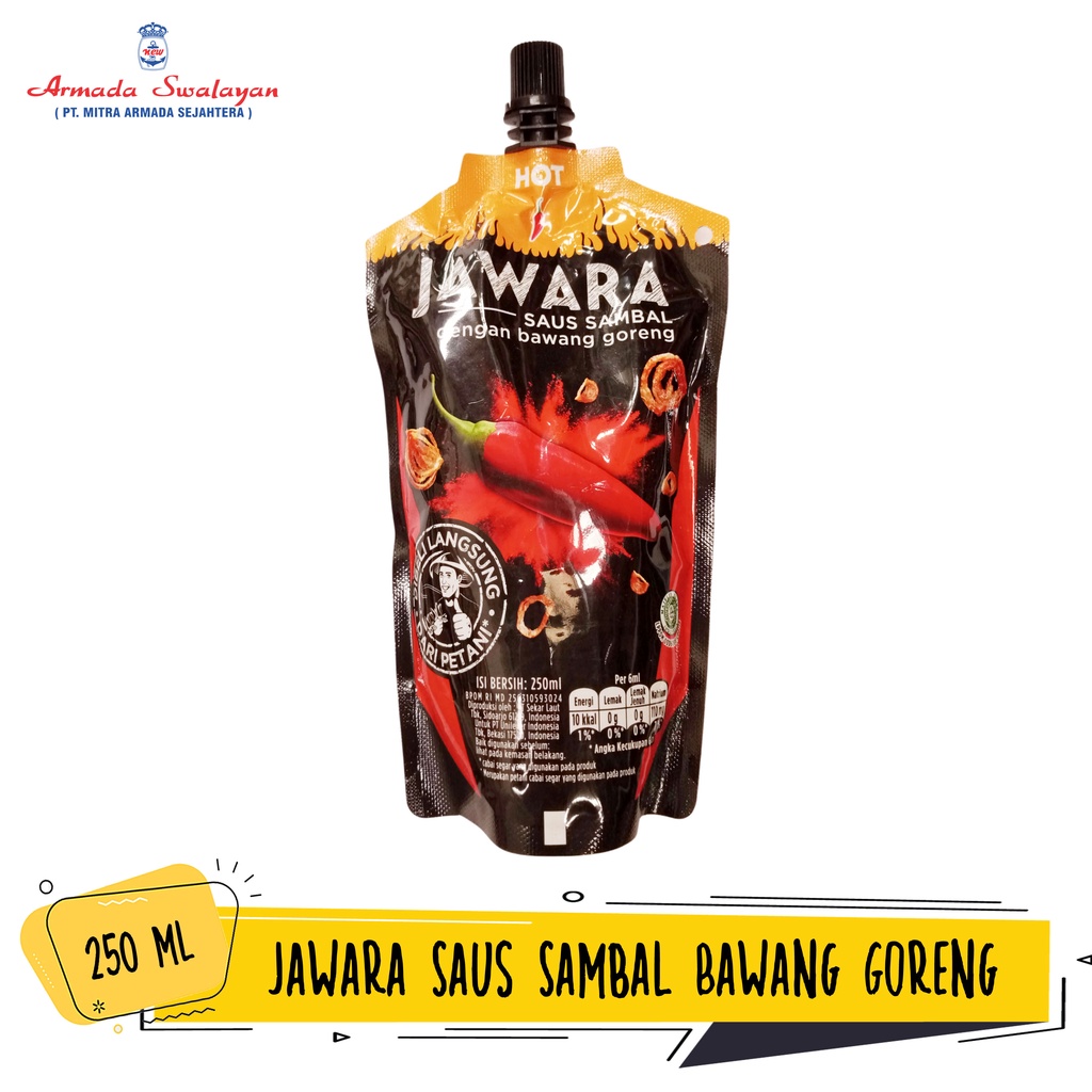 

Jawara Saus Sambal dengan Bawang Goreng 250ml