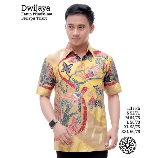 Hem Batik Tulis Pria Motif Dwijaya