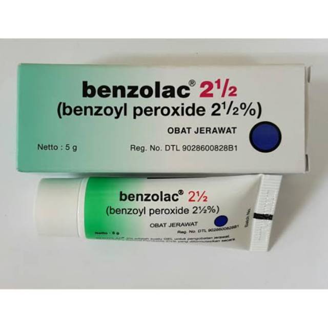 Benzolac 2.5% 5gram / Benzolac 5% 5gram Obat Jerawat