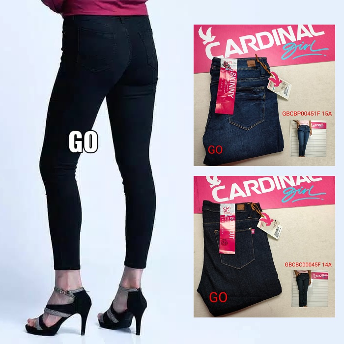 bb S CELANA JEANS CARDINAL Pensil Casual Stretch Skinny Slimfit Super Skinny Celana Panjang Ladys