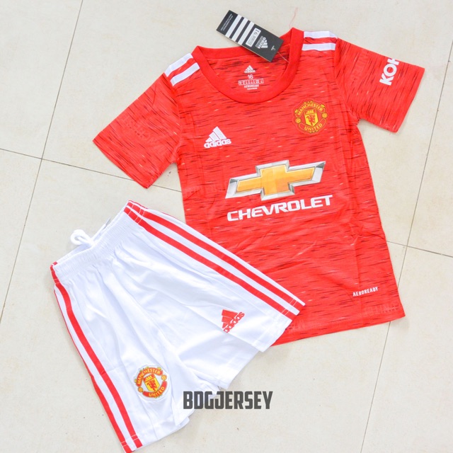 Jersey baju  bola  anak MU  home kids official 2021 2021 