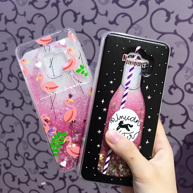 Flamingo Glitter / Unicorn Water Watercase Samsung S9 S9 plus