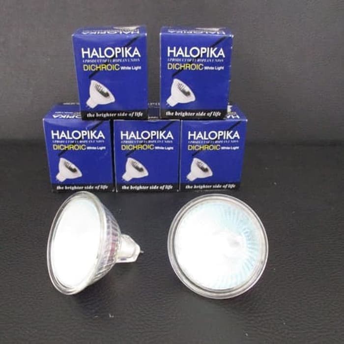 Lampu Sorot Tusuk / Halopika Lampu Halogen MR16 ~20w Kuning 220v