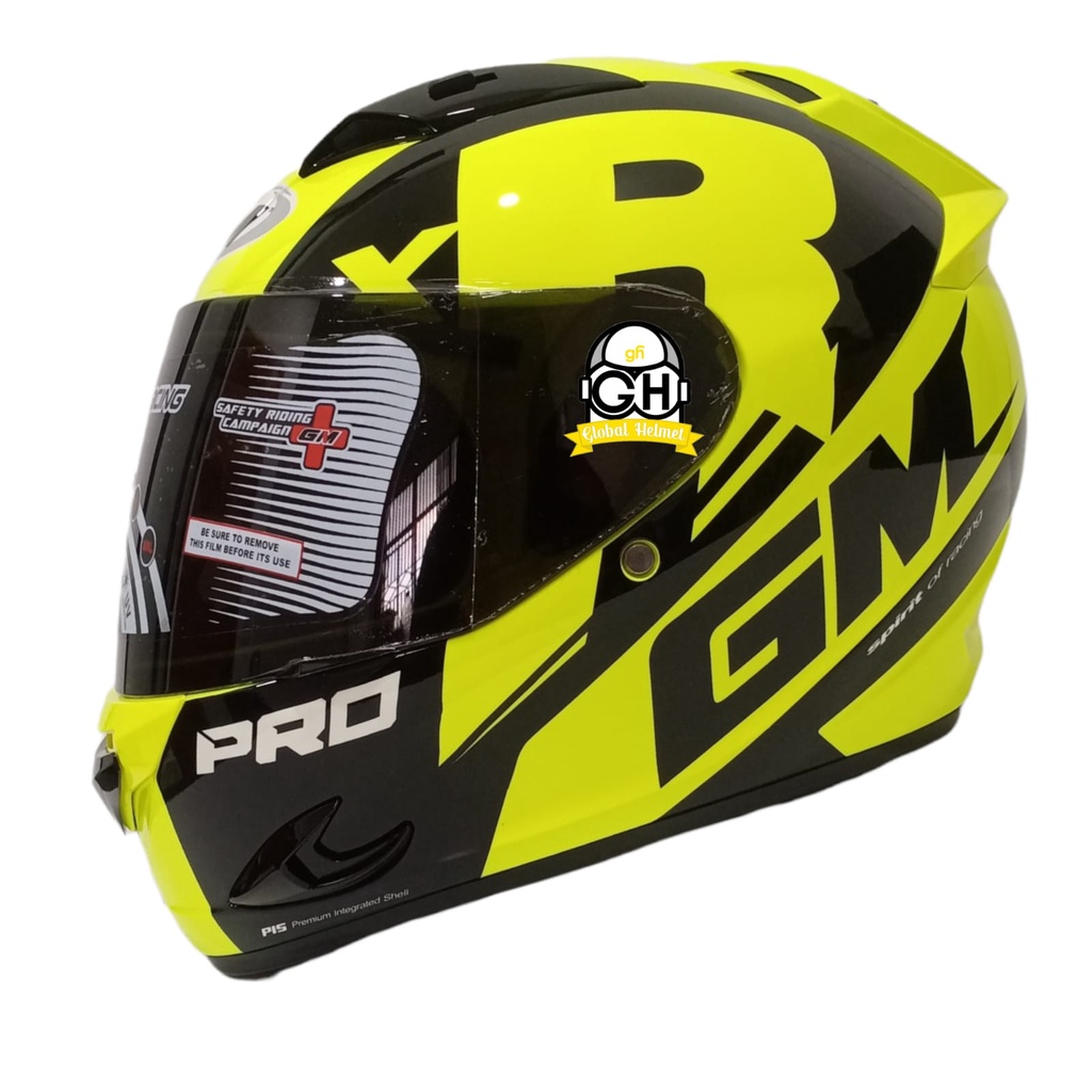 HELM GM RACEPRO ZR650 YELLOW FLO BLACK