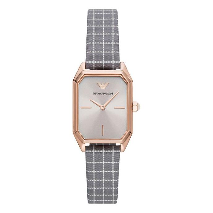 Jam Tangan Wanita Emporio Armani AR11382 Ladies Gray Dial Gray Grid P barang ada