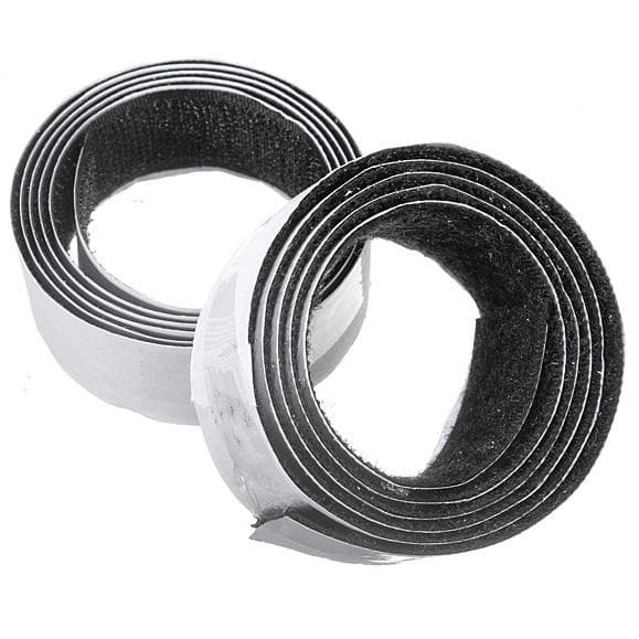 

TERLARIS !!! Velcro 25mm Black 1m 2 Roll Self Adhesive Sticky Backed Hook Loop Tape
