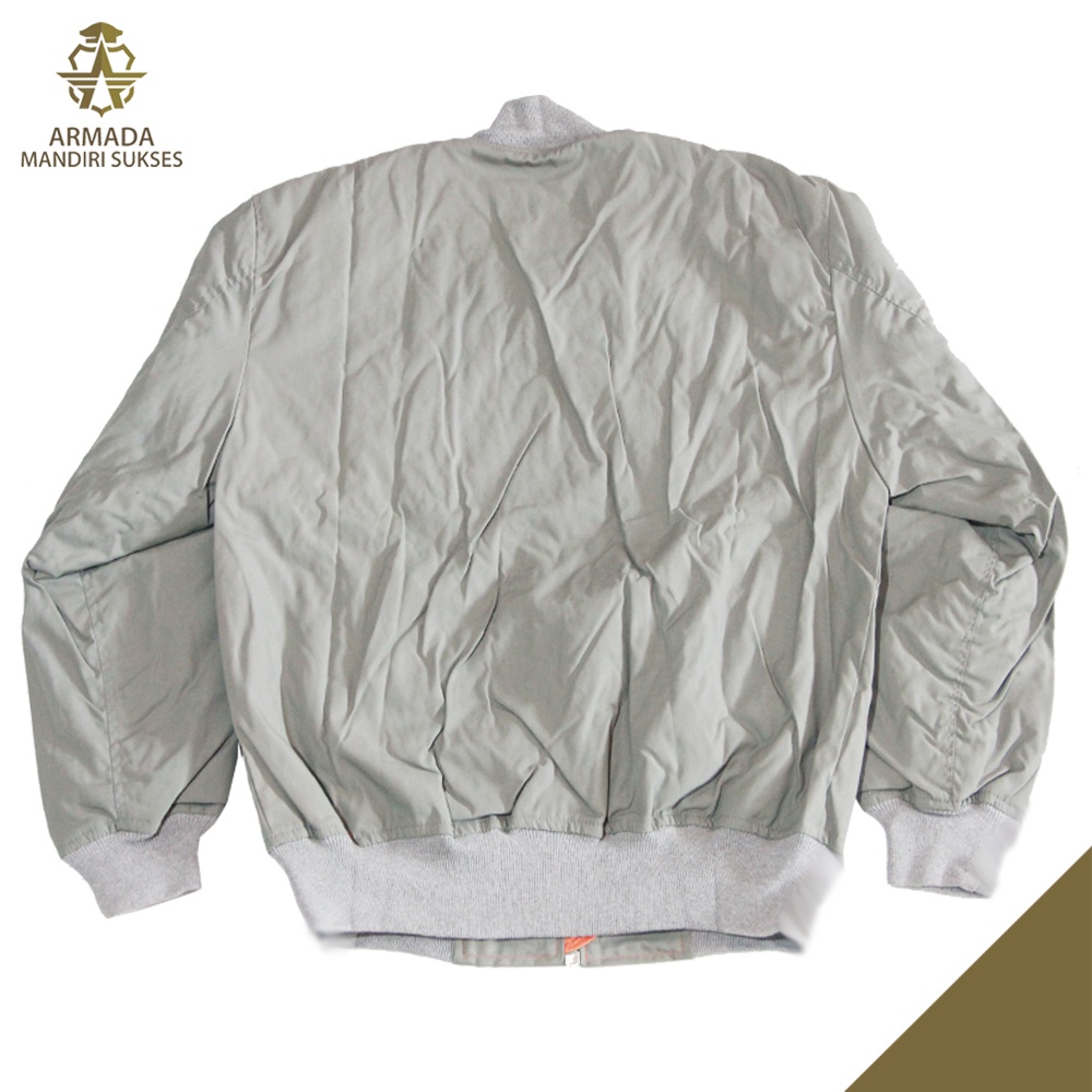 Jaket Bomber Grey - Jaket AU Grey