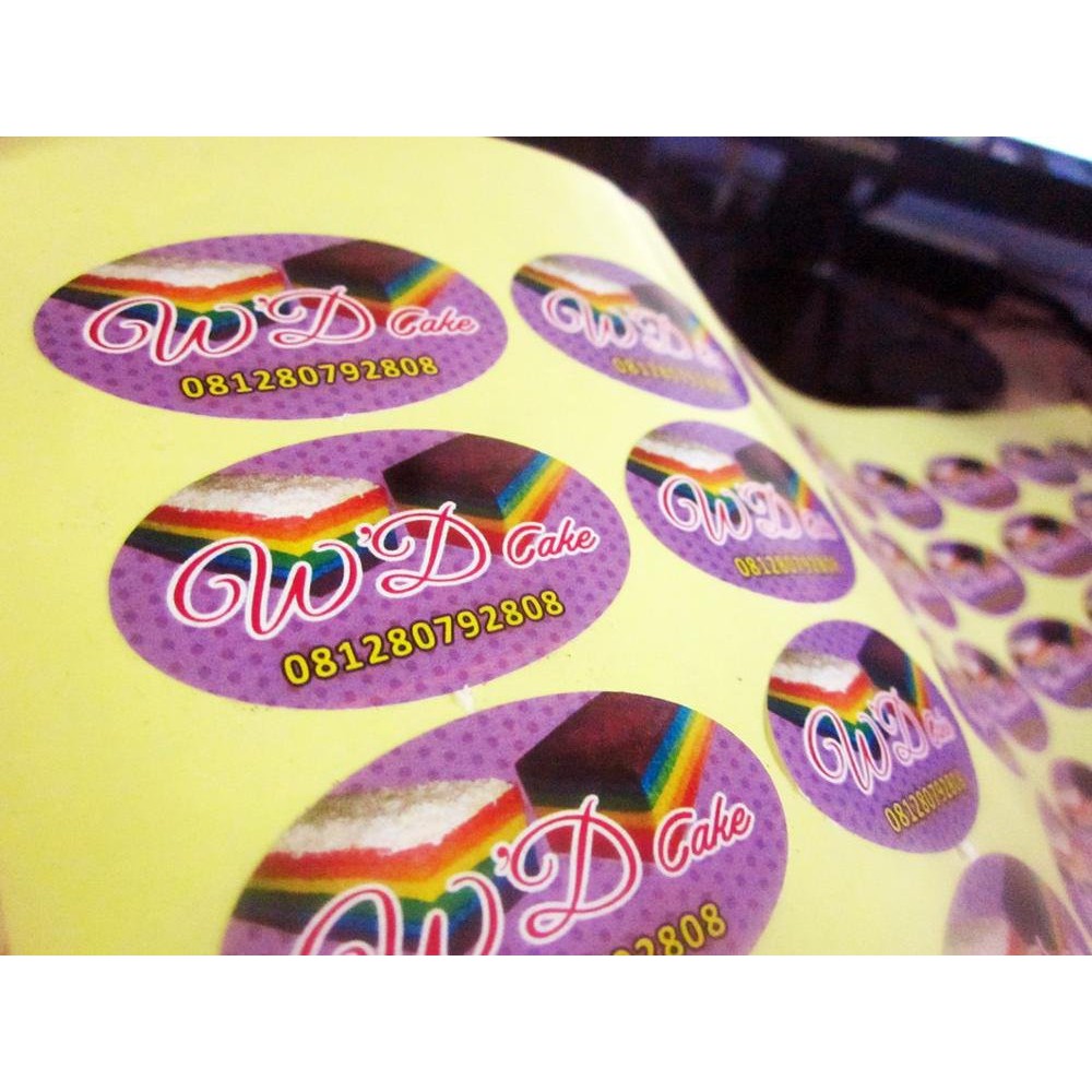 

Stiker Label Makanan paket 100pcs Termurah