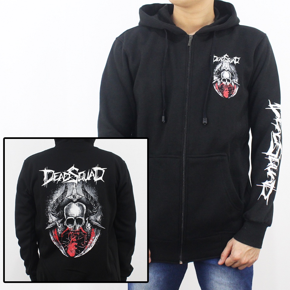 JAKET MUSIK UNDERGROUND DEADSQUAD M L XL XXL 1 - JAKET HOODIE DEADSQUAD - SWEATER HOODIE UNDERGROUND