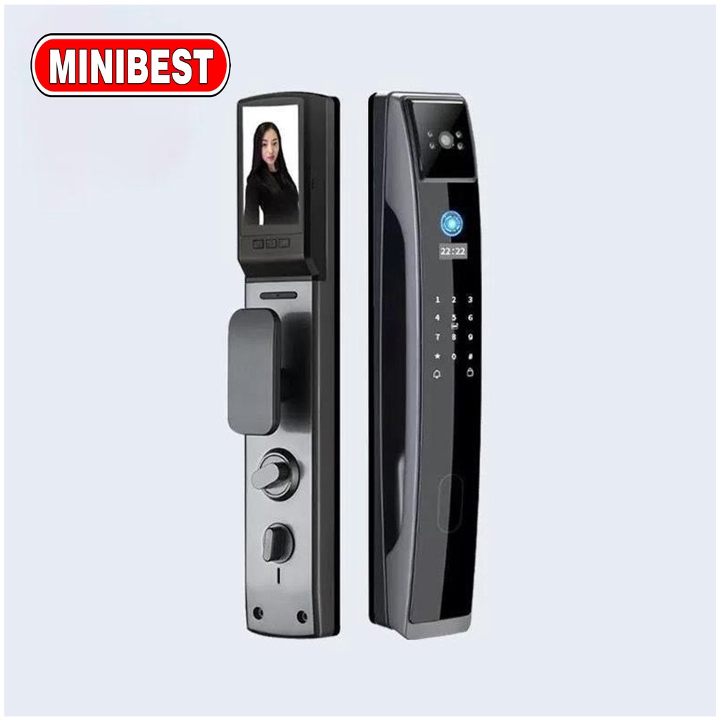 MB Smart Door Lock Door Lock Handle Fingerprint Waterprof - Kunci Pintu Digital