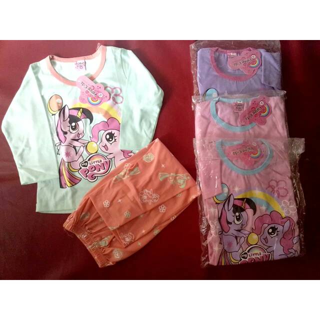 Piyama kaos valee kids 4-6 tahun