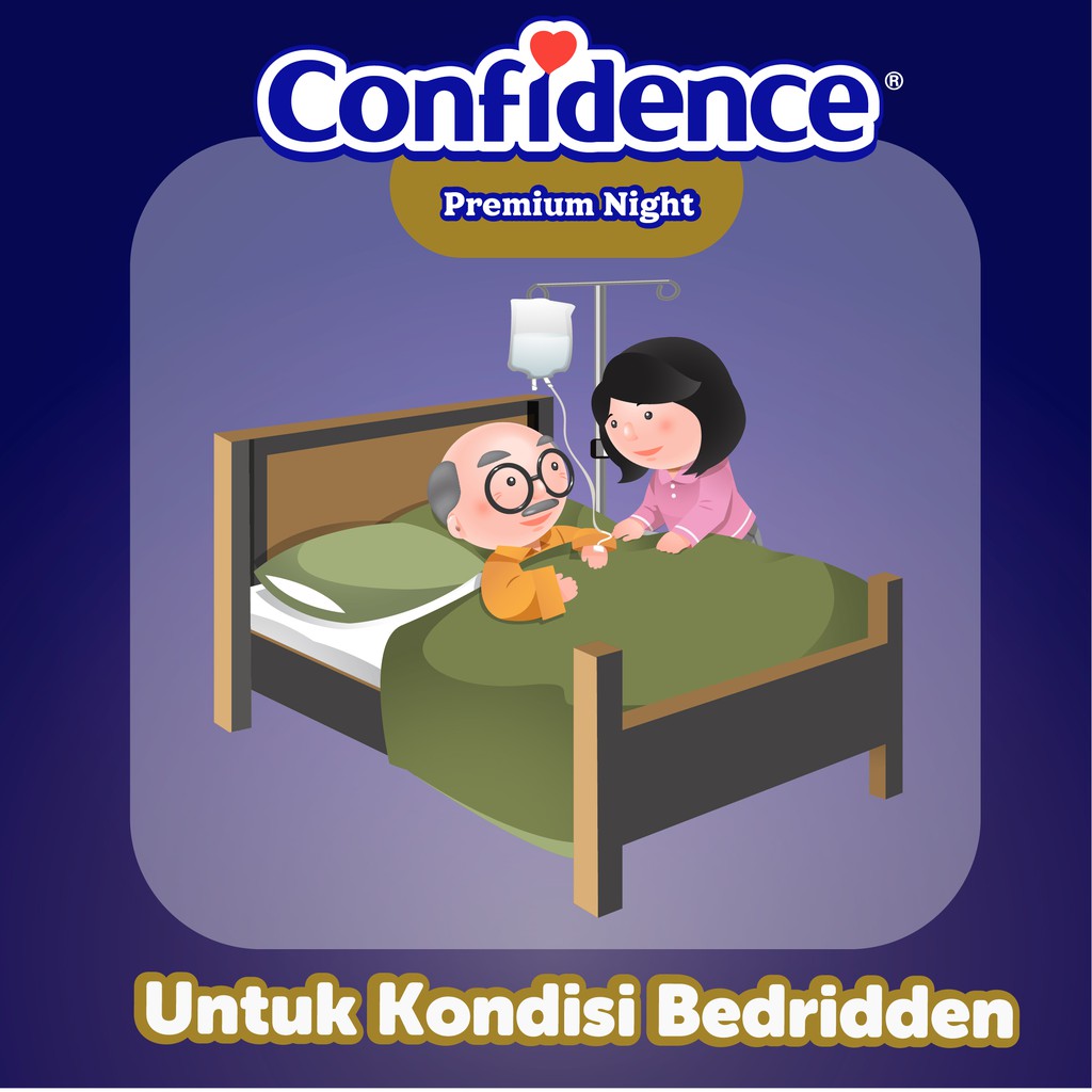 Confidence Premium Night XL6 - Confidence Popok Perekat Premium XL 6