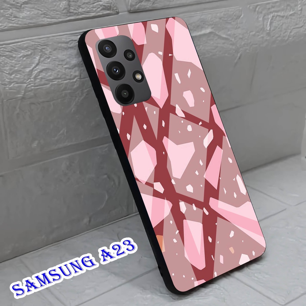 Softcase Glass Kaca SAMSUNG A23 - Casing HP SAMSUNG A23 [ S43 ].
