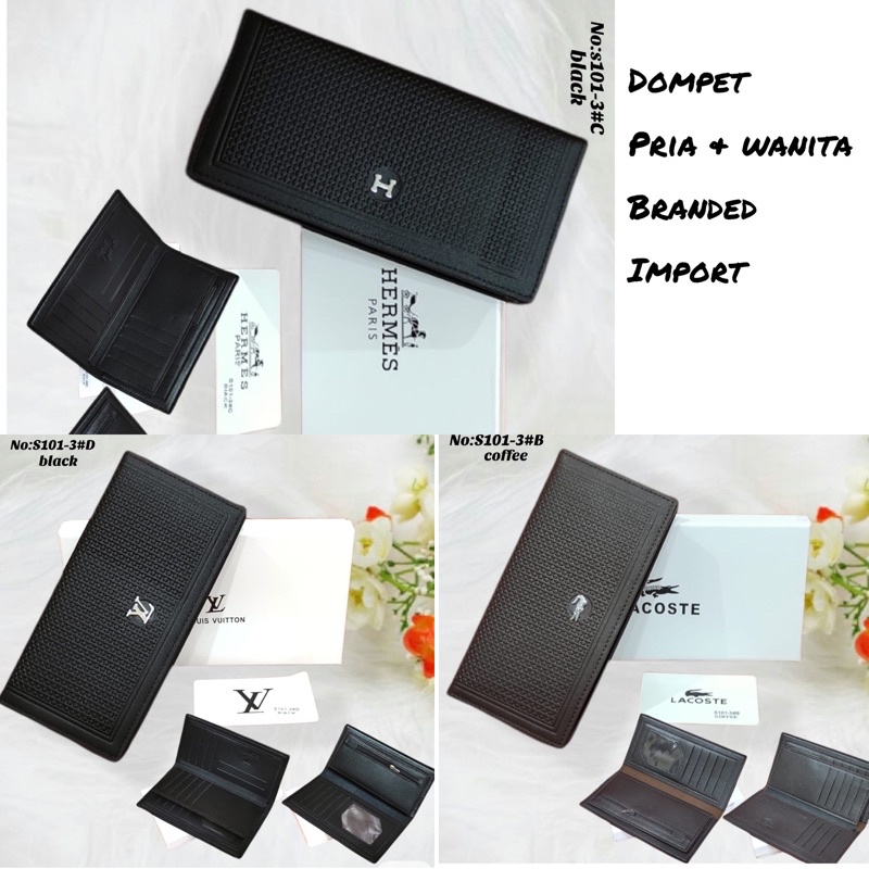 dompet pria wanita import semi premium dompet panjang kulit dompet branded dompet panjang pria