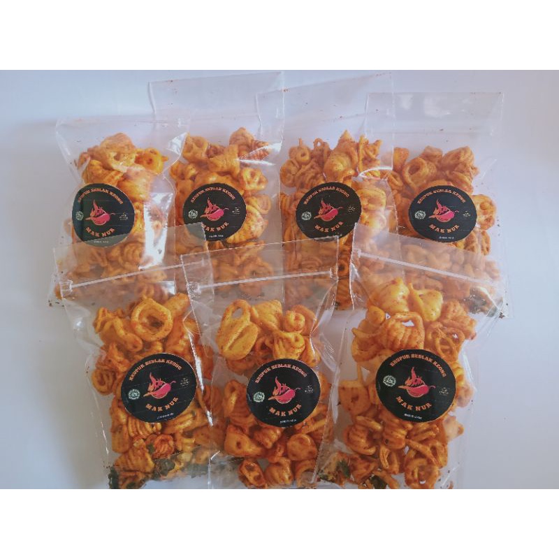 

krupuk seblak keong/cemilan murah/cemilan pedas 40gr