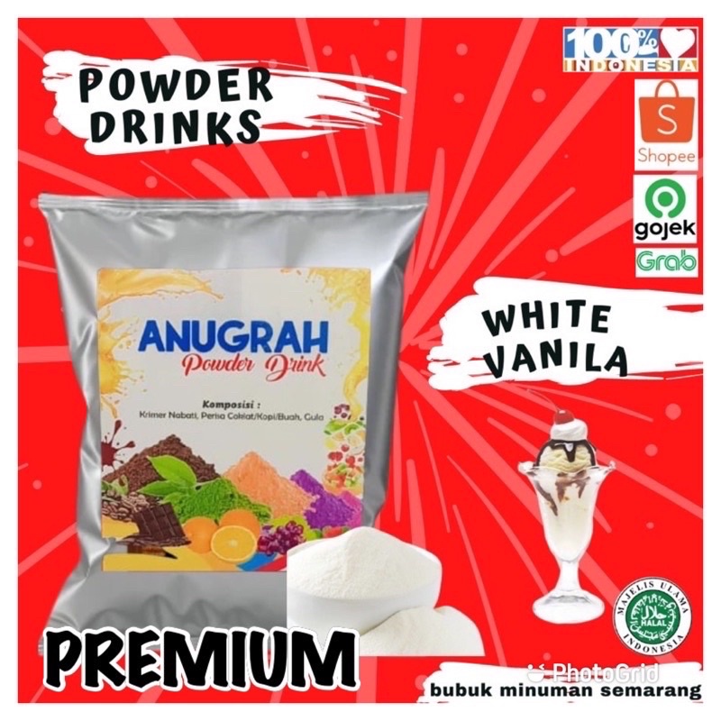 

Bubuk Minuman White Vanila Premium 500gr
