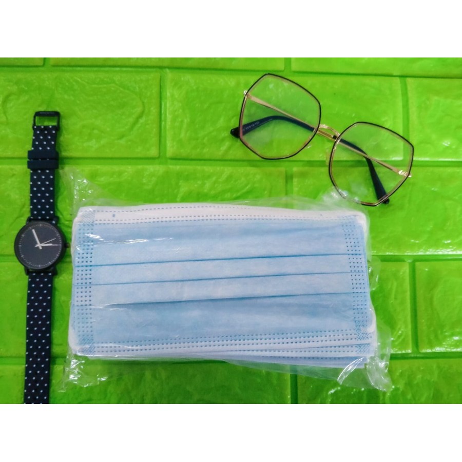 Masker 3 ply disposable (50pcs) MASKER 3 lapis PLAY EARLOOP DISPOSABLE lembut soft - masker murah - masker earloop - masker 3 ply