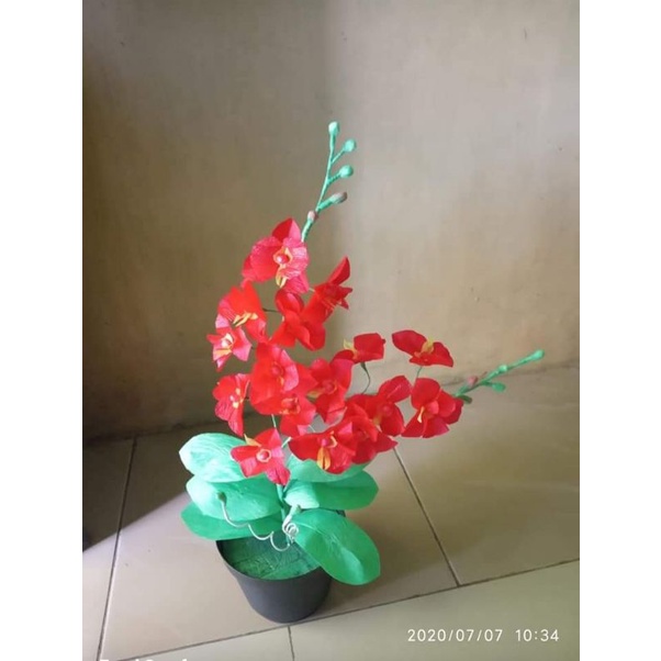 BUNGA HIAS ANGGREK, plastik