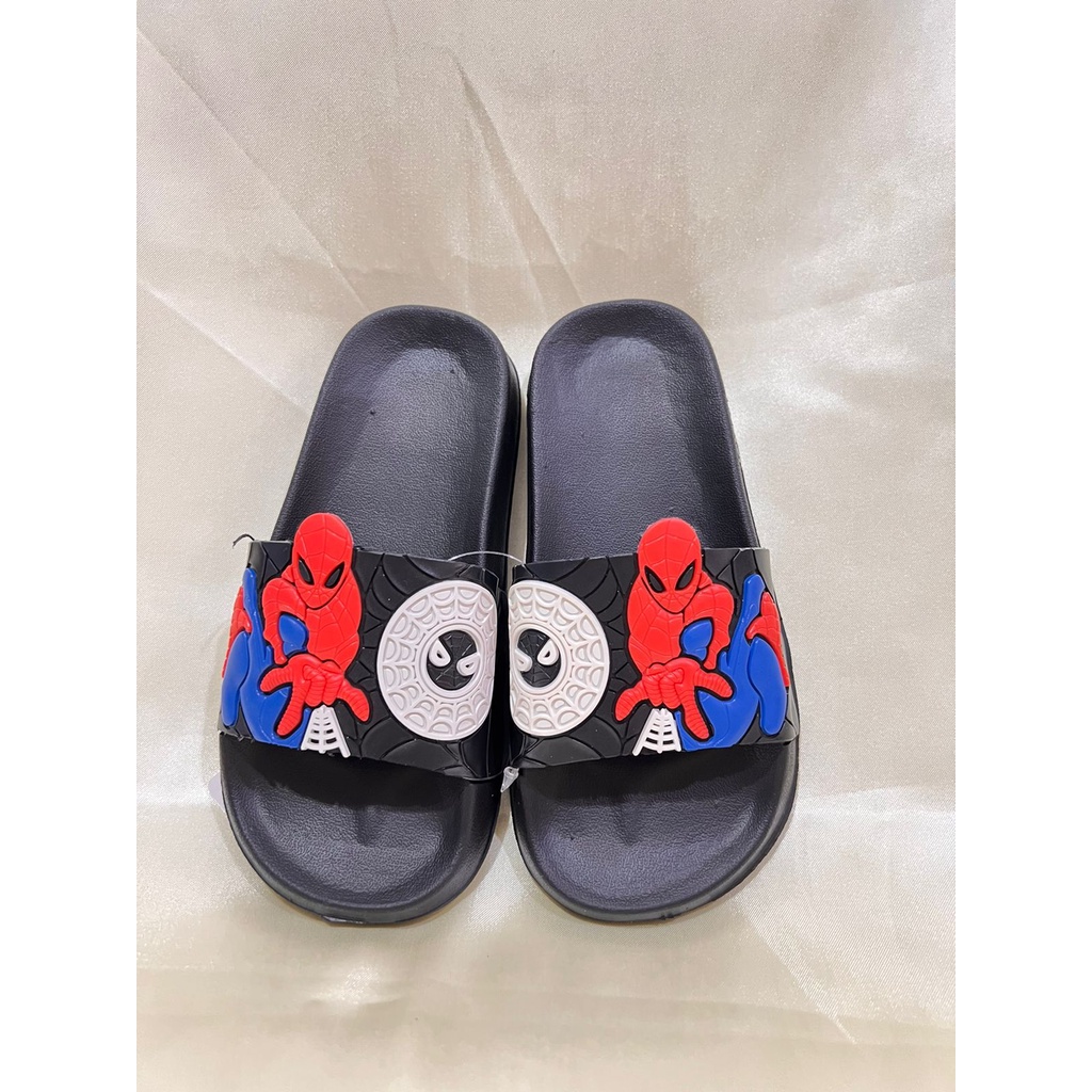 YK2019 Sandal Selop Anak Laki Laki / Sandal Slide Anak Cowok Motif Spiderman Merek Inkayni Ukuran 24-29