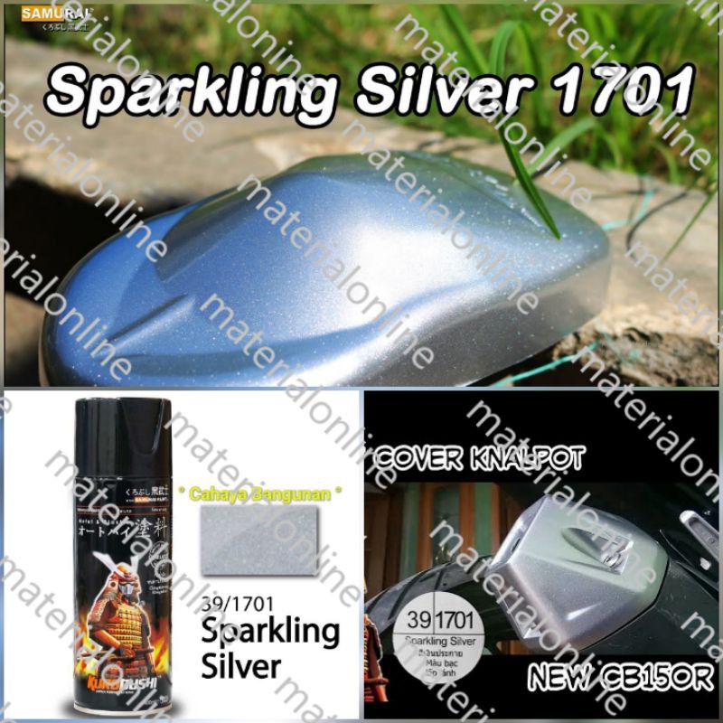 Pilox Samurai Paint 1701 Sparkling Silver Pylox Cat Semprot Silver Metalic Metalik