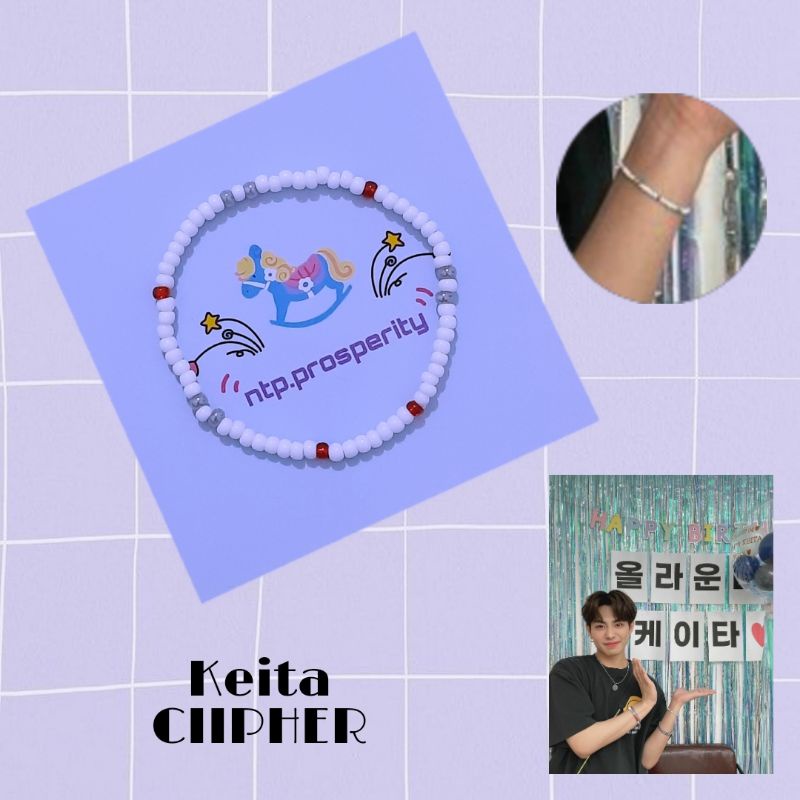 Gelang idol korea / Kpop idol bracelet (Keita Ciipher)