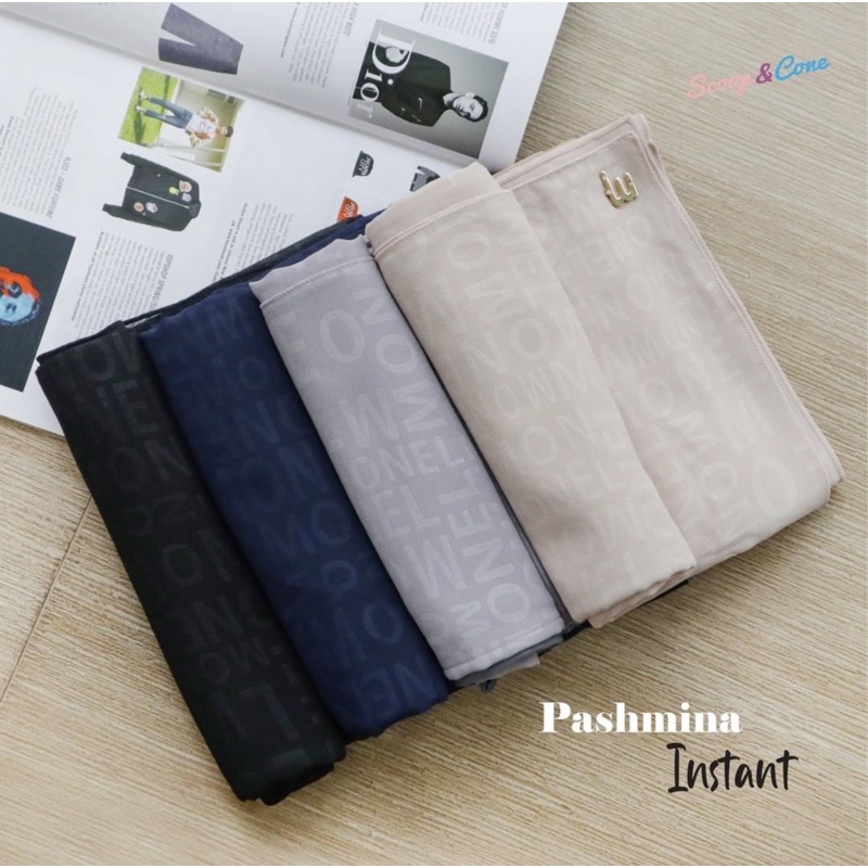 Pashmina instan Monel Maka