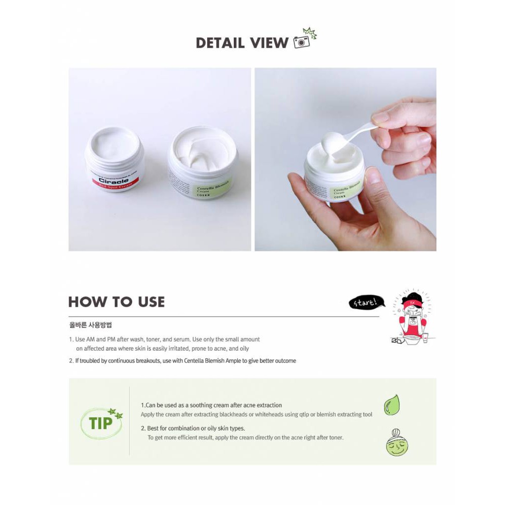 COSRX CENTELLA BLEMISH CREAM 30ML ORIGINAL BPOM