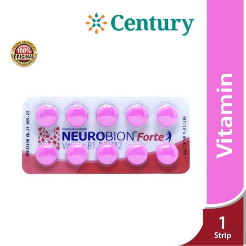 Neurobion Forte 10 Tablet / Vitamin / Daya Tahan Tubuh / Vitamin B / Suplemen / Syaraf / Vit B