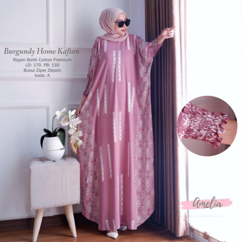 Burgundy Home Kaftan