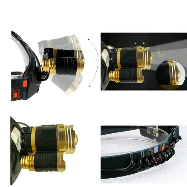 SENTER KEPALA PAKET LENGKAP - LAMPU SENTER KEPALA ORIGINAL HIGH QUALITY BATERAI 18650