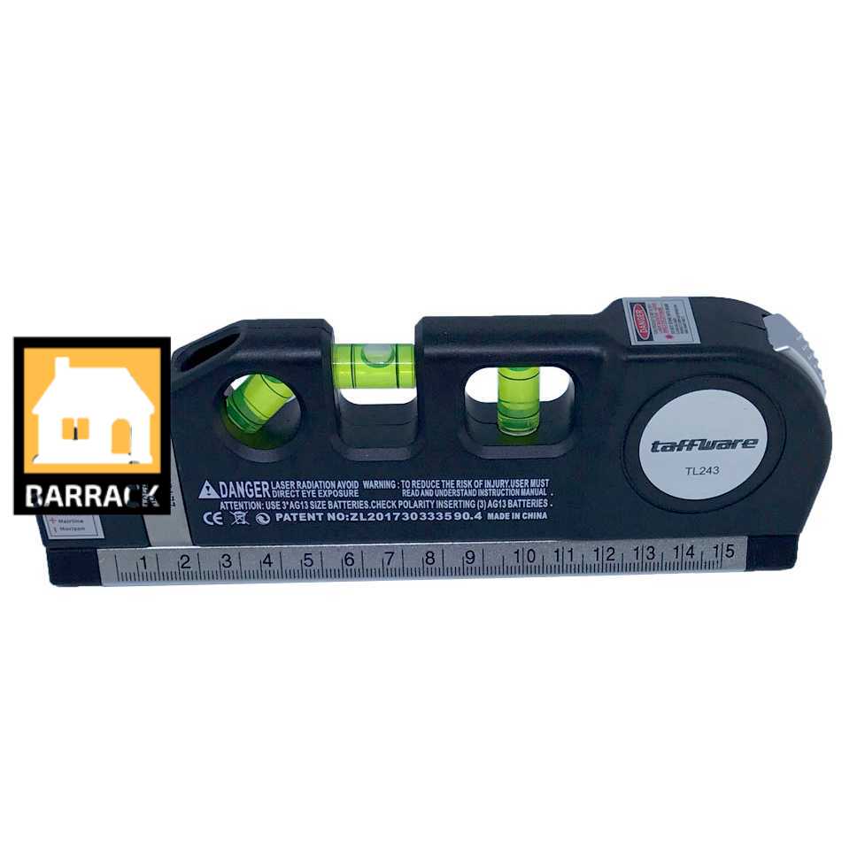 

Taffware LEVELPRO3 Penggaris Laser Horizontal 250CM + Waterpass